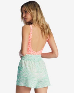 Billabong Lei Low Elastic Waist 3" Boardshortslime Time -BILLABONG Sales abjbs00147 billabongw ggj0 bck1