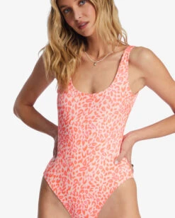 Billabong Lei Low One-Piece Swimsuitwashed Peach 11 Billabong Lei Low One-Piece Swimsuitwashed Peach -BILLABONG Sales abjx100209 billabongw mdr0 dtl1