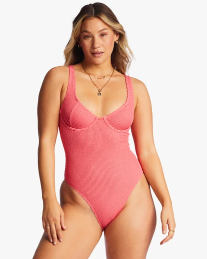Billabong Summer High One-Piece Swimsuitcoral Crush 2 Billabong Summer High One-Piece Swimsuitcoral Crush
