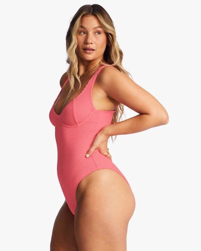 Billabong Summer High One-Piece Swimsuitcoral Crush 3 Billabong Summer High One-Piece Swimsuitcoral Crush - Image 2