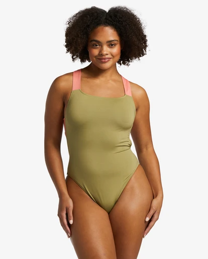 Billabong A/Div UPF 50 One-Piece Swimsuitcedar 10 Billabong A/Div UPF 50 One-Piece Swimsuitcedar - Image 8