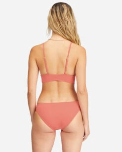 Billabong Sol Searcher V-Neck Cami Bikini Toplifes A Peach -BILLABONG Sales abjx300131 billabongw mhg0 bck1