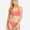 Billabong Sol Searcher V-Neck Cami Bikini Toplifes A Peach 2 Billabong Sol Searcher V-Neck Cami Bikini Toplifes A Peach -BILLABONG Sales abjx300131 billabongw mhg0 frt1