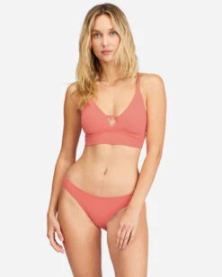 Billabong Sol Searcher V-Neck Cami Bikini Toplifes A Peach