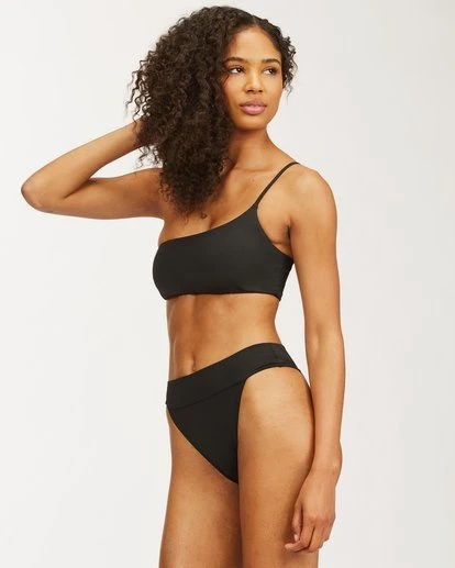Billabong Sol Searcher One Shoulder Bikini Topblack Pebble 5 Billabong Sol Searcher One Shoulder Bikini Topblack Pebble - Image 3