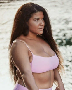 BILLABONG Sales 41 Billabong Sol Searcher Square Bralette Bikini Topparadise Pink