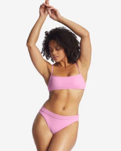 Billabong Sol Searcher Square Bralette Bikini Topparadise Pink -BILLABONG Sales abjx300411 billabongw pdp top3