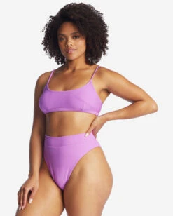 Billabong Tanlines Avery Mini Scoop-Neck Bikini Topbright Orchid