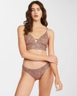 Billabong Hidden Shore V-Neck Bikini Toptoffee