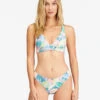 Billabong Rides And Tides Banded Triangle Reversible Bikini Topmulti -BILLABONG Sales abjx300610 billabongw mul frt1