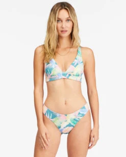 Billabong Rides And Tides Banded Triangle Reversible Bikini Topmulti