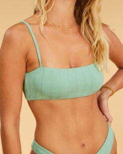Billabong Salty Blonde Sunset Rib Tank Bikini Topwashed Grass -BILLABONG Sales abjx300650 billabongw gjf0 dtl1