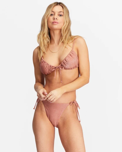 Billabong Starry Eyes Ruched Triangle Bikini Topsweet Chocolate 4 Billabong Starry Eyes Ruched Triangle Bikini Topsweet Chocolate - Image 2