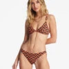 Billabong Cross Step Charlie Fixed Triangle Bikini Topbrick 2 Billabong Cross Step Charlie Fixed Triangle Bikini Topbrick -BILLABONG Sales abjx300709 billabongw brk frt1
