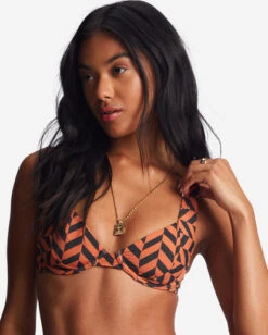 Billabong Cross Step Emma Underwired Bikini Topbrick -BILLABONG Sales abjx300710 billabongw brk dtl1