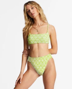 Billabong Thats Cute Zoe Crop Bikini Topsweet Lime