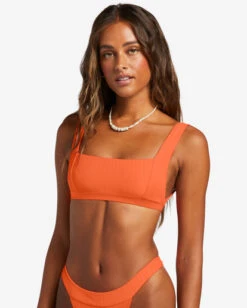 Billabong Lined Up Tank Bikini Toppoppin Peach -BILLABONG Sales abjx300735 billabongw mjl0 dtl1