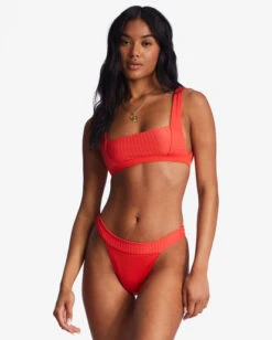 Billabong Lined Up Tank Bikini Topbright Poppy