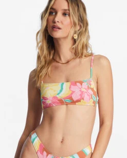 Billabong Chasin Sunbeams Square Bralette Bikini Topmulti -BILLABONG Sales abjx300742 billabongw mul dtl1