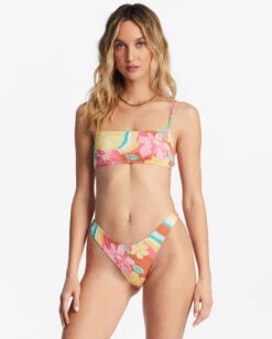 Billabong Chasin Sunbeams Square Bralette Bikini Topmulti -BILLABONG Sales abjx300742 billabongw mul frt1