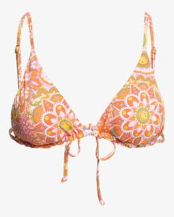 Billabong X Smiley Good Times Tri Reversible Triangle Bikini Topmulti -BILLABONG Sales abjx300753 billabongv mul frt1