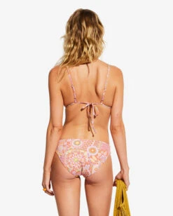 Billabong X Smiley Good Times Tri Reversible Triangle Bikini Topmulti -BILLABONG Sales abjx300753 billabongw mul bck1