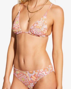 Billabong X Smiley Good Times Tri Reversible Triangle Bikini Topmulti -BILLABONG Sales abjx300753 billabongw mul dtl1