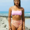 Billabong X Smiley Good Times Zoe Reversible Crop Bikini Topmulti -BILLABONG Sales abjx300755 billabongl mul frt1