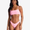 Billabong Tanlines Zoe Crop Bikini Toppink Daze -BILLABONG Sales abjx300768 billabongw mgf0 frt1