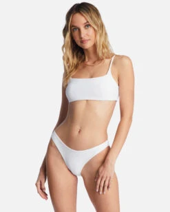 Billabong Tanlines Zoe Crop Bikini Topwhite