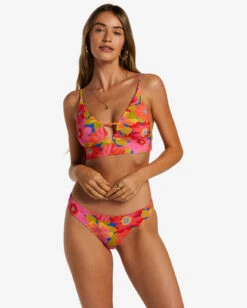 Billabong Sunny Coast V Neck Cami Bikini Topmulti