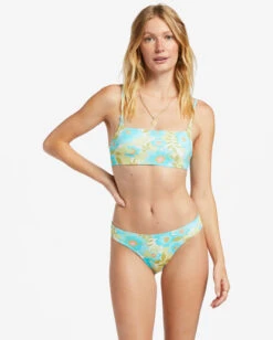 New Products 17 Billabong Summer Sky Zoe Crop Bikini Topmulti