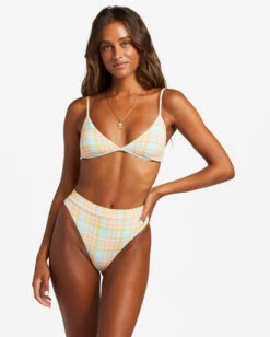 Billabong Check Please Charlie Triangle Bikini Topmulti