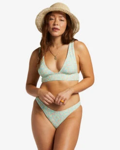 Billabong I Sea You Tanlines Plunge Bikini Topspearmint -BILLABONG Sales abjx300824 billabongw spe btm1