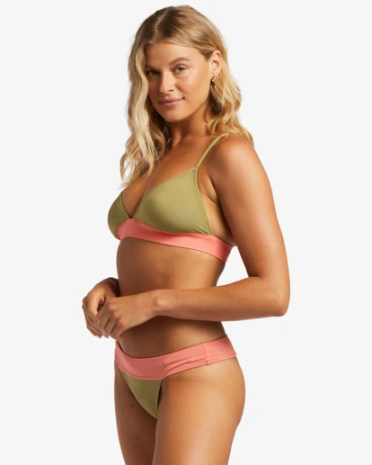 Billabong A/Div Banded Triangle UPF 50 Bikini Topcedar 4 Billabong A/Div Banded Triangle UPF 50 Bikini Topcedar - Image 2