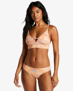 Billabong Fine By Me Reversible V-Neck Bikini Toplight Melon -BILLABONG Sales abjx300872 billabongw nff0 frt2