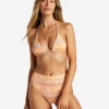 Billabong Fine By Me Reversible Triangle Bikini Toplight Melon