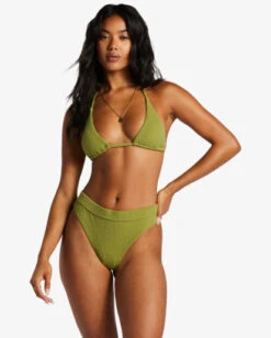 Billabong So Dazed Multi Triangle Bikini Topgreen Eyes