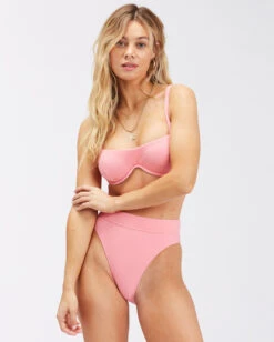 Billabong So Dazed Maui Rider High-Waisted Bikini Bottomspink Sunset -BILLABONG Sales abjx400448 billabongw mfz0 frt1