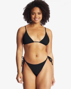 Billabong Sol Searcher Tie-Side Tanga Bikini Bottomsblack Pebble -BILLABONG Sales abjx400507 billabongw bpb top2