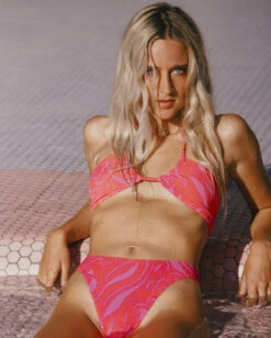 New Products 5 Billabong She's A Trip Havana Bikini Bottomsvintage Coral