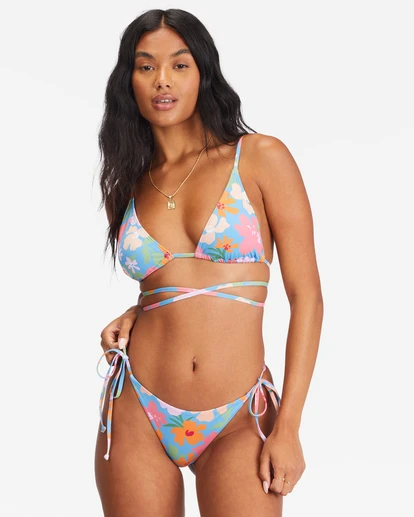 Billabong Summer Field Tie-Side Maya Bikini Bottomsbliss Blue 4 Billabong Summer Field Tie-Side Maya Bikini Bottomsbliss Blue - Image 2