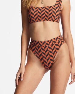 Billabong Cross Step Maui Rider Bikini Bottomsbrick -BILLABONG Sales abjx400714 billabongw brk dtl1