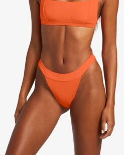 Billabong Lined Up Banded Hike Bikini Bottomspoppin Peach -BILLABONG Sales abjx400735 billabongw mjl0 dtl1