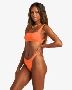 Billabong Lined Up Banded Hike Bikini Bottomspoppin Peach -BILLABONG Sales abjx400735 billabongw mjl0 sd1