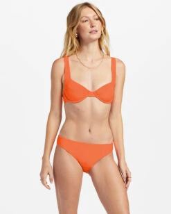 Billabong Lined Up Lowrider Bikini Bottomspoppin Peach -BILLABONG Sales abjx400737 billabongw mjl0 bck1