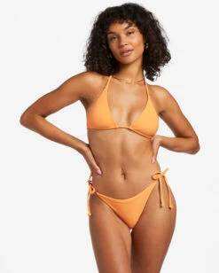 Billabong Tanlines Tie Side Tanga Bikini Bottomsorange Peel -BILLABONG Sales abjx400766 billabongw ngz0 bck1