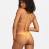 Billabong Tanlines Tie Side Tanga Bikini Bottomsorange Peel