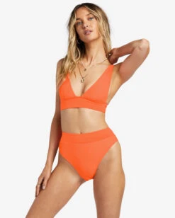 Billabong Lined Up Rise Bikini Bottomspoppin Peach -BILLABONG Sales abjx400823 billabongw mjl0 bck1