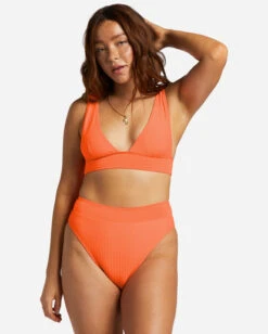 Billabong Lined Up Rise Bikini Bottomspoppin Peach -BILLABONG Sales abjx400823 billabongw mjl0 btm2